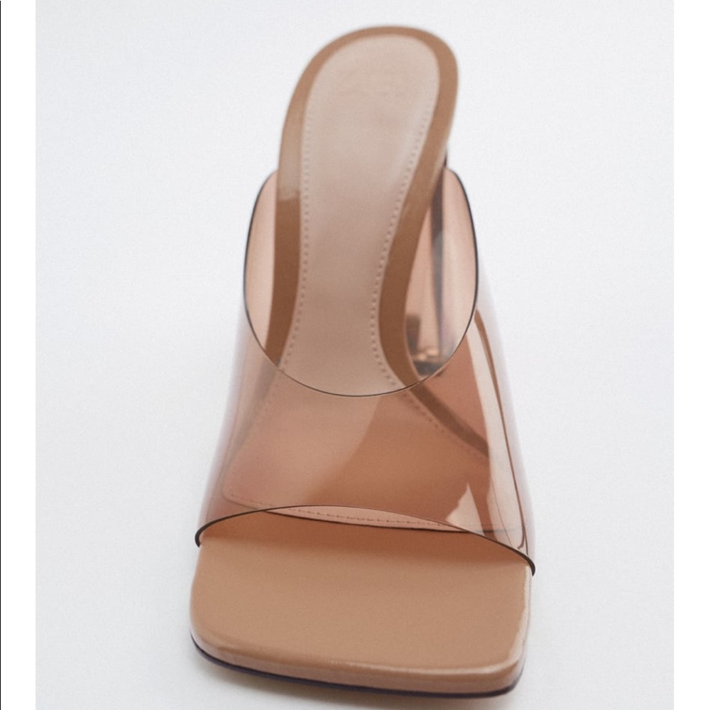 NWT ZARA VINYL SANDALS - Picture 3 of 5